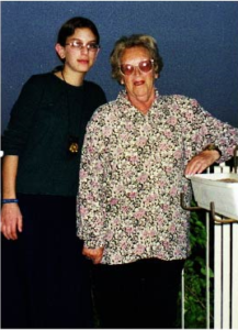 Malki and her Australian grandmother Genia Roth in Jerusalem, Passover 2000