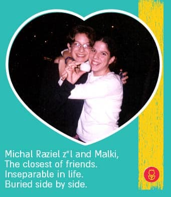 Michal Raziel zl and malki, the closest of friends. inseparable in life. burried side by side.