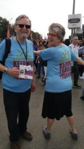 Arnold Roth and Susan Silkes at Marathon