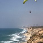 Paragliding over the Mediterranean Sea